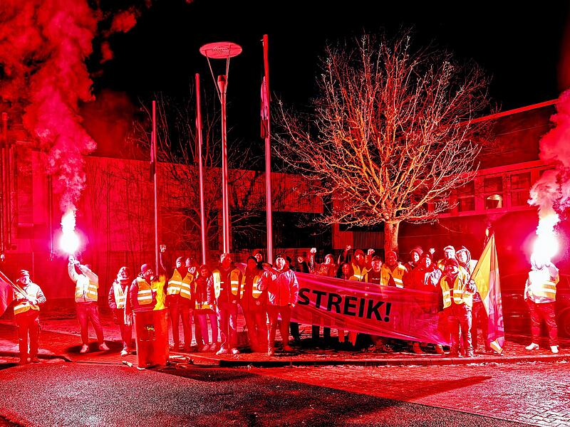 Deutsche See Fischmanufaktur streikt in Hallstadt im Januar 2026