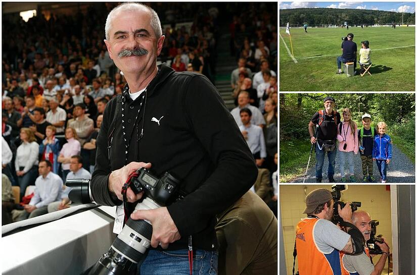 Ob beim Basketball oder auf den Fu&szlig;ballpl&auml;tzen der Region: Alfred Weinkauf, bekannt unter seinem K&uuml;rzel &bdquo;sportpress&ldquo; , fotografiert seit Jahrzehnten f&uuml;r die Lokalsportredaktion. Heute feiert er seinen 70. Geburtstag.
