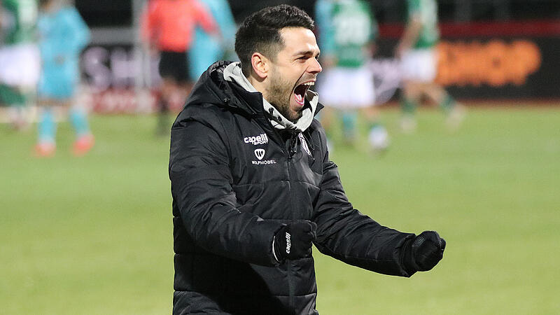 Der FC 05 Schweinfurt vor dem Spiel in Cottbus