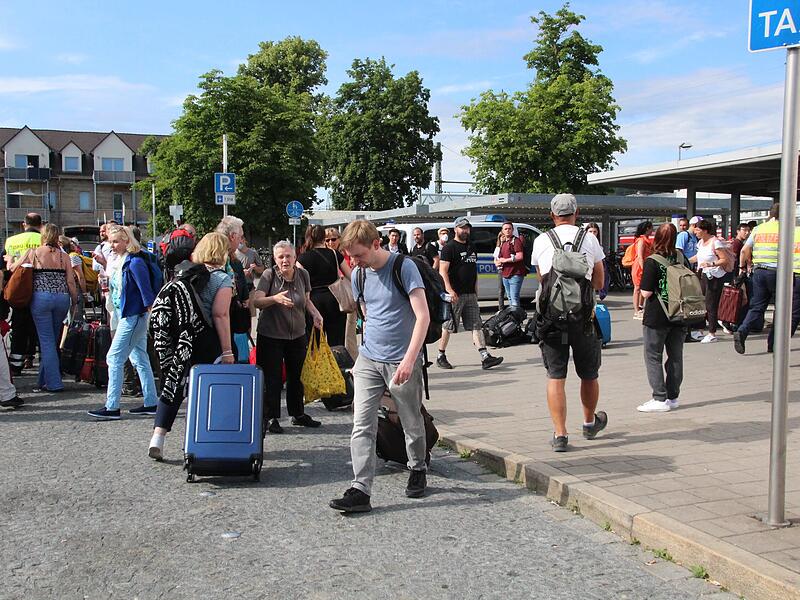 Der Zug war auf dem Weg nach Berlin.