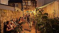 Das H&ouml;flesfest in Hammelburg bietet eine besondere Atmosph&auml;re. Auch das Anwesen von Familie Maul in der Wankelstra&szlig;e hat sch&ouml;ne Ecken.