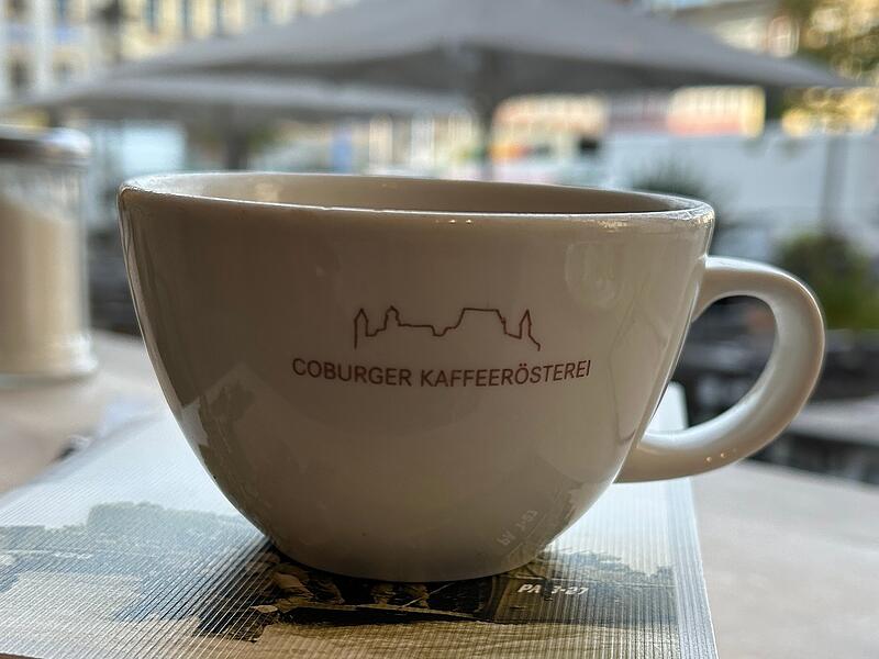 Ein Kaffee von der Kaffeer&ouml;sterei Coburg