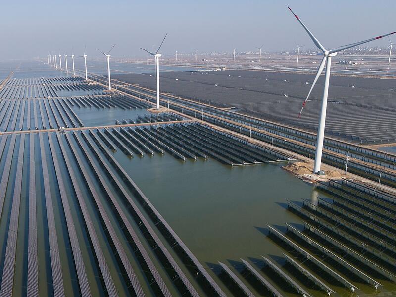 Solar- und Windanlagen in China