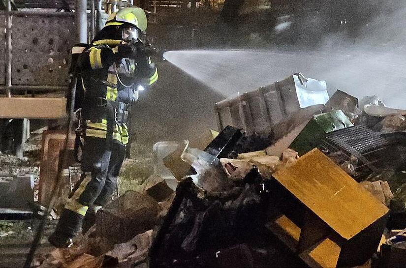 Der Feuerwehr gelang es schnell, den Brand zu löschen.