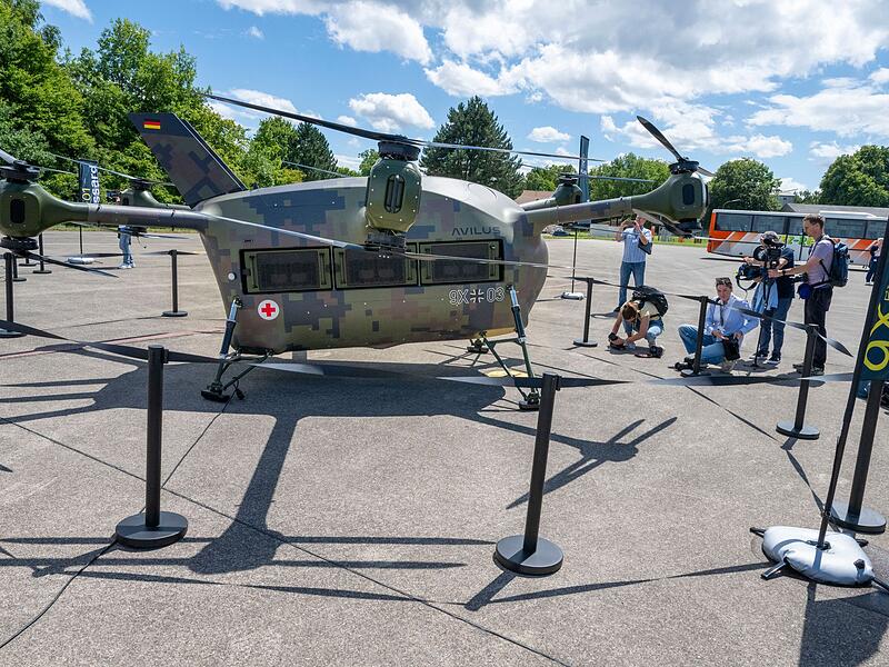 Bundeswehr-Rettungsdrohne «Grille» Bundeswehr-Rettungsdrohne «Grille»