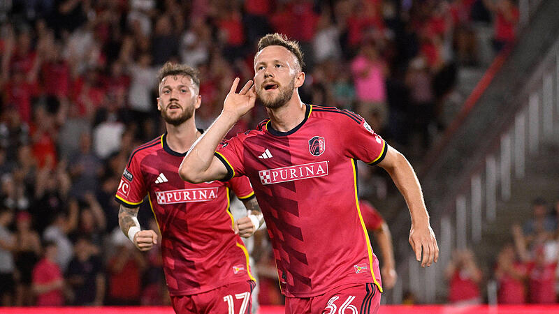 Cedric Teuchert trifft für seinen neuen Klub St. Louis wie am Fließband. Cedric Teuchert trifft für seinen neuen Klub St. Louis wie am Fließband.