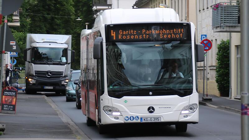 Bad Kissingen bietet f&uuml;r eine Stadt ihrer Gr&ouml;&szlig;e einen passablen Busverkehr an.  Gerade der Stadtteil Garitz ist mit zwei Linien  gut versorgt.