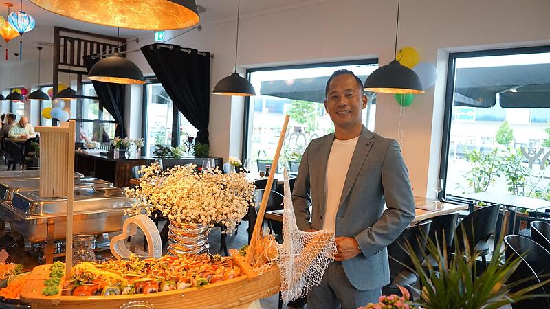Inhaber Pham Hong Minh im Restaurant „Namy“ in Höchstadt.
