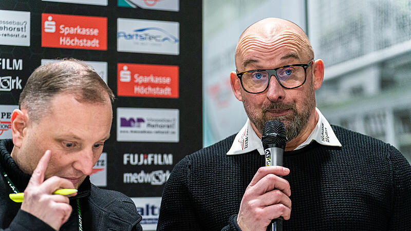Höchstadt Alligators: Trainer Morgan Persson eröffnet Endspurt Morgan Persson (rechts) weiß um die Bedeutung des anstehenden Wochenendes. Der Höchstadter EC muss gegen Bayreuth und in Füssen punkten.