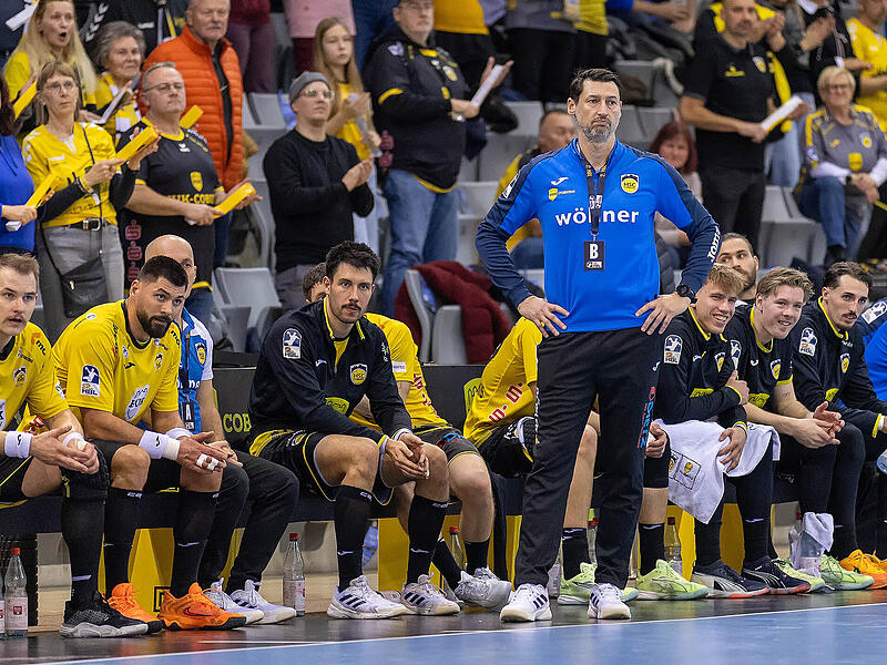 Anel Mahmutefendic hofft auf einen erneuten Sieg seines HSC Coburg - am Freitagabend spielt man in Ferndorf.