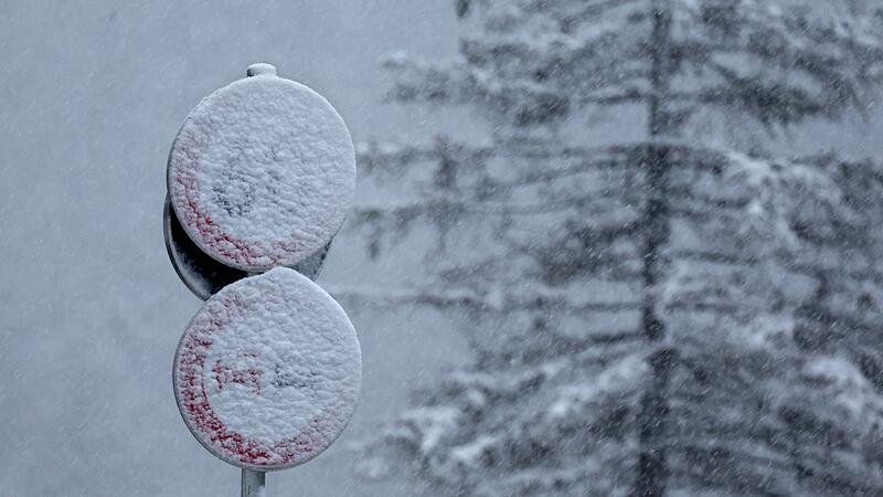 Schneefall in den höheren Lagen Bayerns Schneefall in den höheren Lagen Bayerns