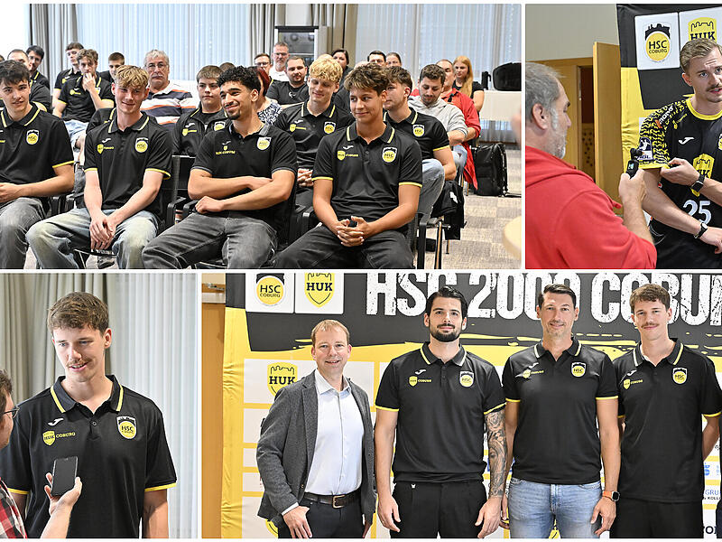 Viel los war bei der Auftakt-PK 2026/27 des HSC Coburg. Viel los war bei der Auftakt-PK 2026/27 des HSC Coburg.