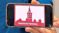 Der Entwurf des Hinweisschildes für die Wehrkirche an der A 3 bei Heßdorf. Der Entwurf des Hinweisschildes für die Wehrkirche an der A 3 bei Heßdorf.
