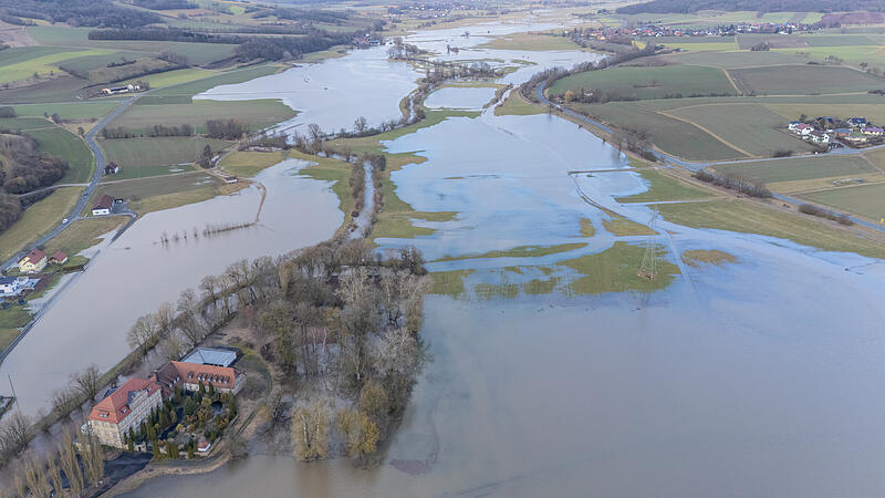 Hochwasser bei Busendorf und Gleusdorf
