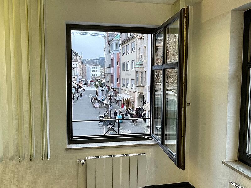 Zentrale Lage, hier der Blick auf die Untere Marktstra&szlig;e