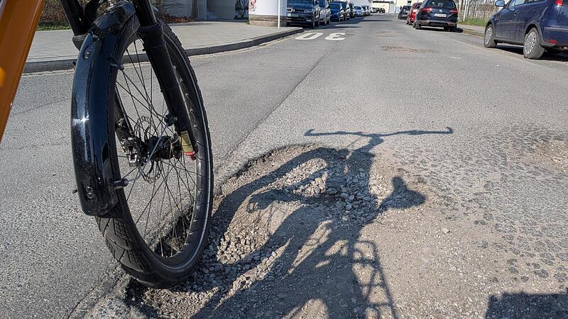 Schlagloch Friedrich Ebert Stra&szlig;e Bamberg