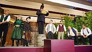 „Hosta mein schecketn Täube nije gsejng?“.Theater Steinberg