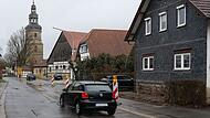 Vollsperrung in der Großheirather Ortsmitte