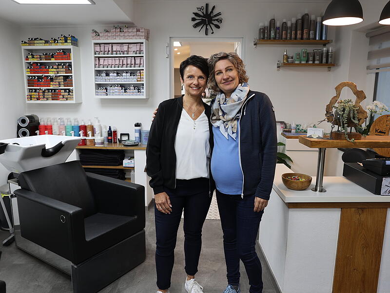 Nicht nur für die Babypause hat sich Katrin Pittroff Unterstützung geholt: Nicole Harreis kam als Kundin und ist gerne als Kollegin geblieben.