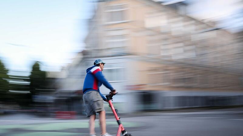 Fahrt mit E-Scooter