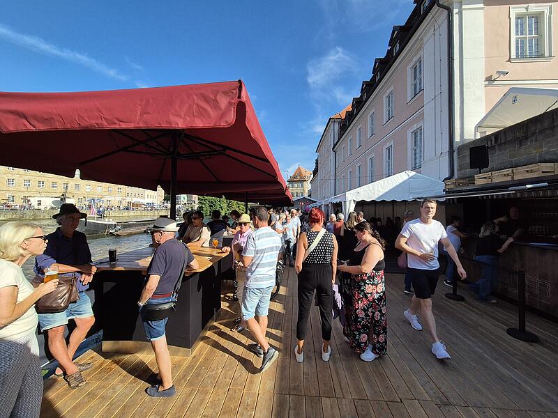 Der Festgarten der Bamberger Sandkerwa: Er würde bestimmt den ganzen Sommer über gut besucht sein