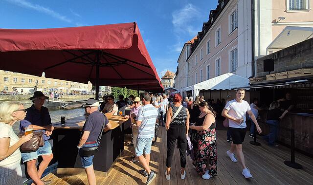 Der Festgarten der Bamberger Sandkerwa: Er würde bestimmt den ganzen Sommer über gut besucht sein