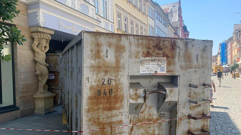 Der Umbau f&uuml;r ein neues Gesch&auml;ft in der Spitalgasse in Coburg hat begonnen.