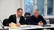 Rechtsanwalt Andreas Dräger aus Strullendorf und der Angeklagte