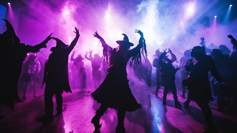 Halloween party dance floor