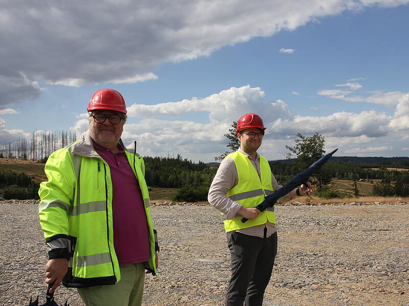 Windpark am Rennsteig: Baustellenbesichtigung in Steinbach am WaldWindpark am Rennsteig: Baustellenbesichtigung in Steinbach am Wald