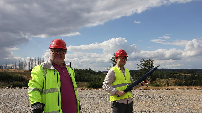 Windpark am Rennsteig: Baustellenbesichtigung in Steinbach am WaldWindpark am Rennsteig: Baustellenbesichtigung in Steinbach am Wald