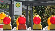 Die Baustelle am Busbahnhof "An der Sch&uuml;tt" ist eine der Sommerbaustellen in Herzogenaurach.