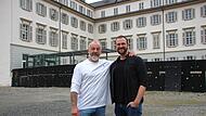 Bauunternehmer und Hotelier Robert Manhardt (links) mit Sohn Jochen plant ein Vier-Sterne-Superior Hotel auf dem ehemaligen Steigenberger Areal am Kurgarten. Bauunternehmer und Hotelier Robert Manhardt (links) mit Sohn Jochen plant ein Vier-Sterne-Superior Hotel auf dem ehemaligen Steigenberger Areal am Kurgarten.