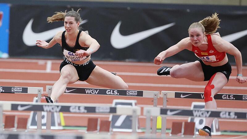 Johanna Büchs (links) verpasste bei den Deutschen Hallenmeisterschaften knapp das Finale und wurde insgesamt auf Platz 13 gelistet.