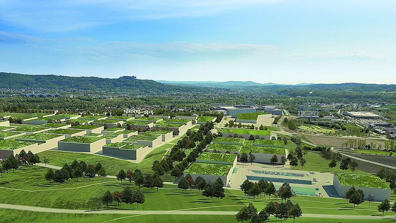 „Grüne Fabrik“ am Rand von Bertelsdorf: Dieses Rendering zum Rahmenplan veröffentlichte das Unternehmen Kaeser gestern. „Grüne Fabrik“ am Rand von Bertelsdorf: Dieses Rendering zum Rahmenplan veröffentlichte das Unternehmen Kaeser gestern.