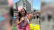 Samba total: Nini Beyersdorf beim Karneval 2024 in Recife (Brasilien)