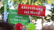 Demonstration von Abtreibungsgegnern