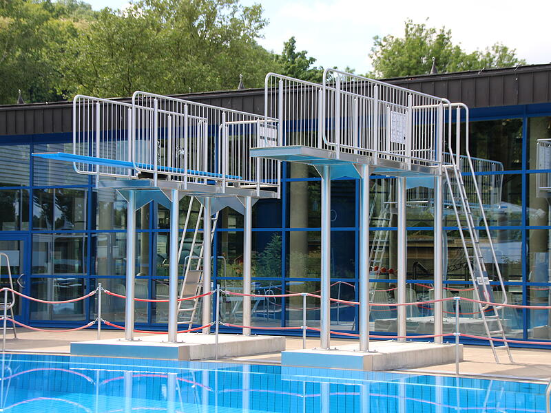 Schwimmbad, Gr&uuml;nfl&auml;che, Freibad