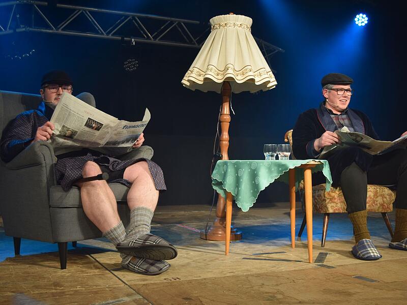 Trafen mit ihrem Humor den Nerv der Gala-Besucher: Ignatz und Siggi alias Lukas Meter und Jonas Dursch