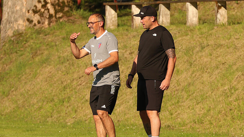 Das neue Trainergespann des Kronach: Heiko Melzer (rechts) und J&uuml;rgen Schneider&nbsp;