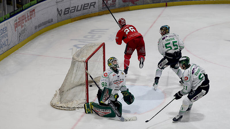 Spiel 1 geht an die Gastgeber: Die H&ouml;chstadt Alligators unterliegen in den Oberliga Play-offs bei den Hannover Scorpions.