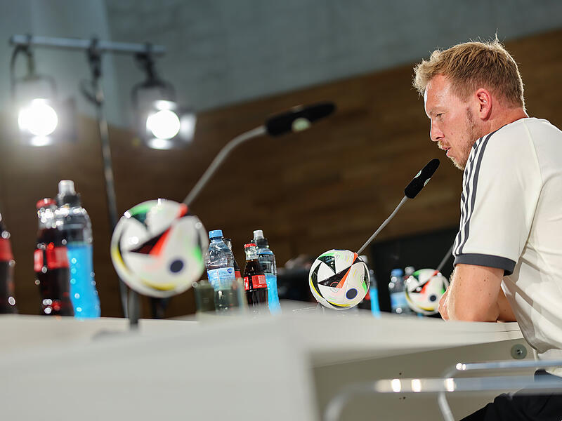 F&uuml;r eine Woche im Scheinwerferlicht in Herzogenaurach: Das DFB-Team um Trainer Julian Nagelsmann.