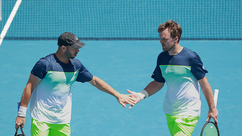 Stehen bei den Australian Open im Viertelfinale: Kevin Krawietz (rechts) und Tim Pütz. Stehen bei den Australian Open im Viertelfinale: Kevin Krawietz (rechts) und Tim Pütz.
