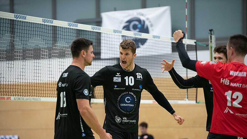 Die Eltmanner um Mittelblocker Melf Urban (Nr. 10) hoffen auf zwei Siege in Hessen.