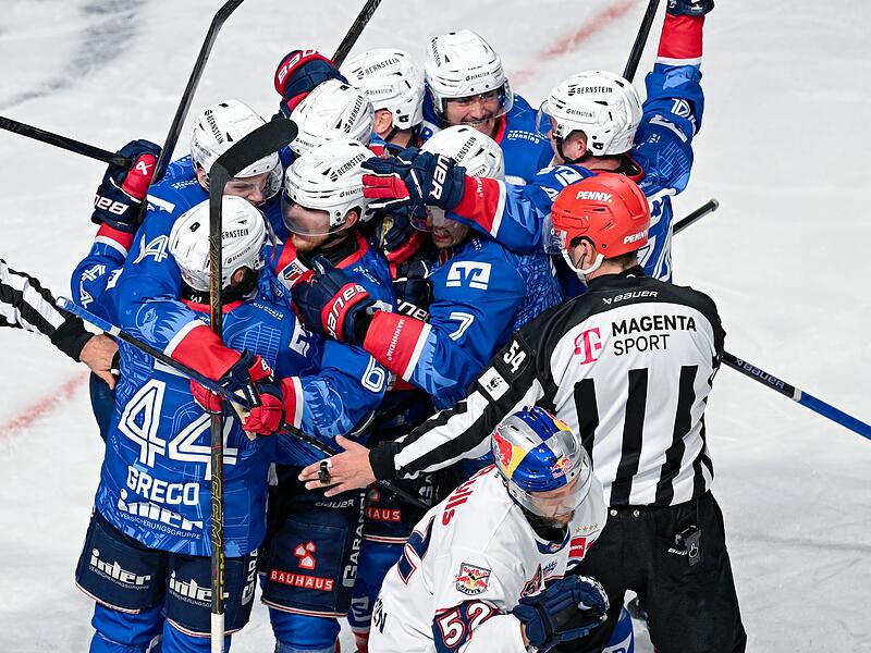 Die Spieler der Adler Mannheim