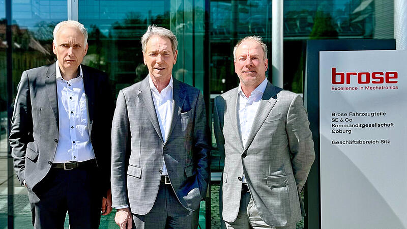 Dr. Rolf Breidenbach (von links), Michael Stoschek und Maximilian Stoschek