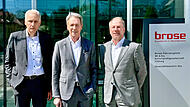 Dr. Rolf Breidenbach (von links), Michael Stoschek und Maximilian Stoschek
