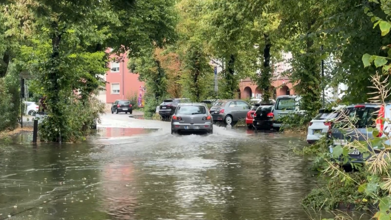 Unwetter wütet über Erlangen und Nürnberg Unwetter wütet über Erlangen und Nürnberg