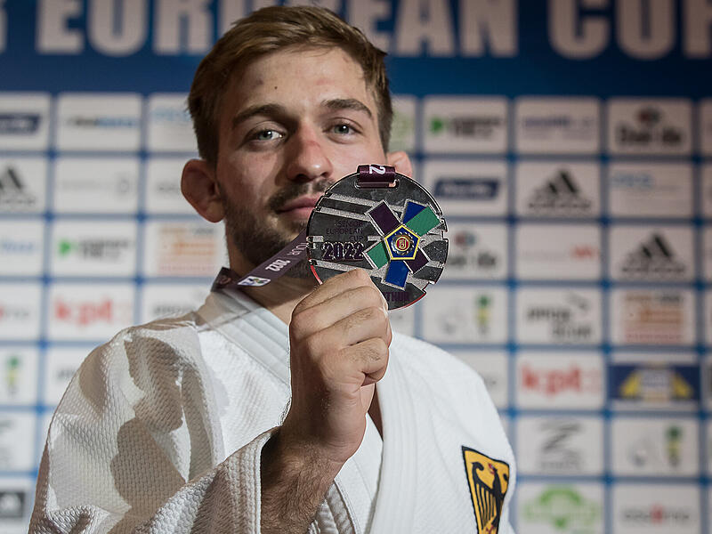 Maximilian Heyder gewann beim European Cup in Winterthur 2022 die Silbermedaille. Bei weitem nicht das einzige Edelmetall in seiner Judo-Karriere.