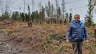 Kahl ist es geworden im Wald von Siegfried Beyer aus Kunreuth.